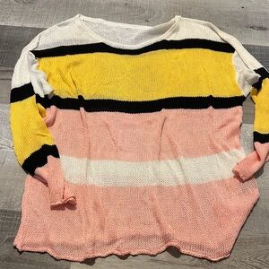 Colorful Striped Women's Sweater